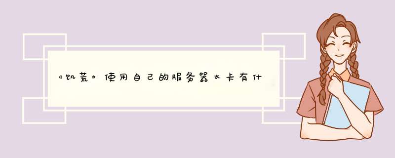 《饥荒》使用自己的服务器太卡有什么办法可以解决吗？,第1张