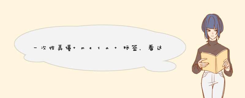 一次性弄懂 meta 标签，看这篇就够了,第1张