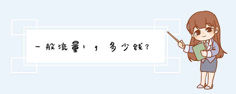 一般流量1g多少钱？,第1张