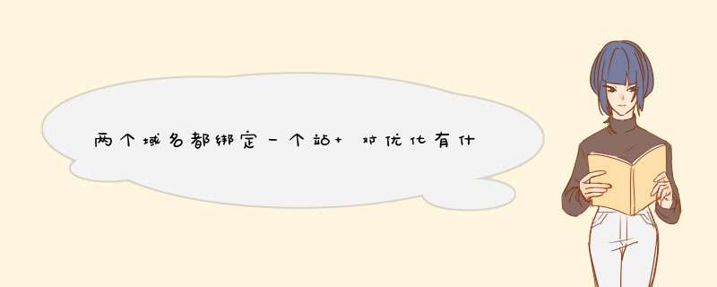 两个域名都绑定一个站 对优化有什么影响吗拜托各位大神,第1张