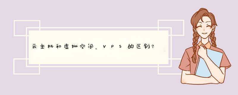 云主机和虚拟空间、VPS的区别？,第1张