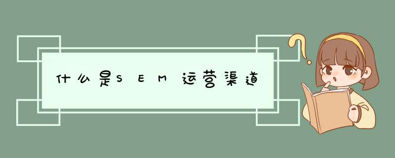 什么是SEM运营渠道,第1张