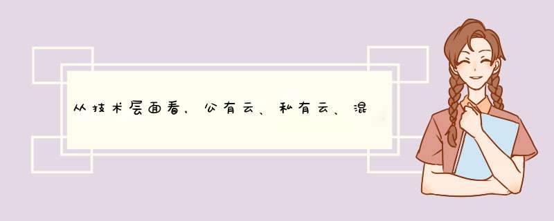 从技术层面看，公有云、私有云、混合云是分别什么意思？,第1张