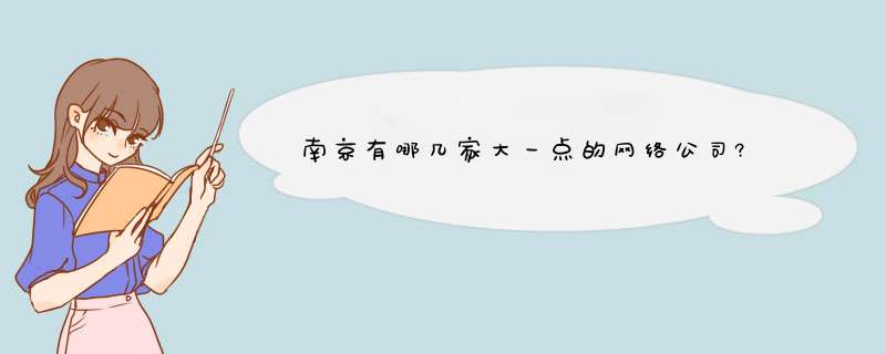 南京有哪几家大一点的网络公司?,第1张