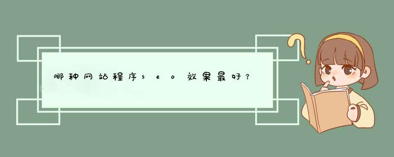 哪种网站程序seo效果最好？,第1张