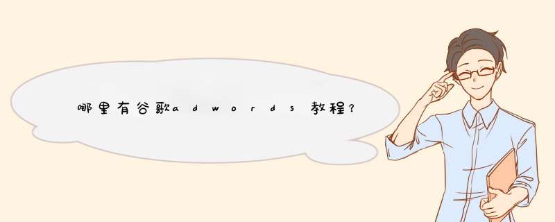 哪里有谷歌adwords教程？,第1张