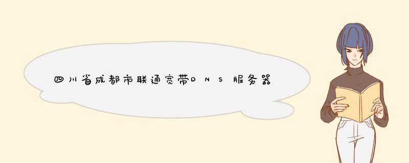 四川省成都市联通宽带DNS服务器地址是多少？,第1张