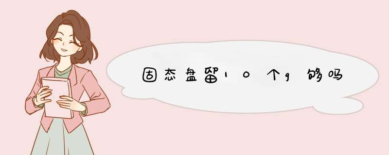 固态盘留10个g够吗,第1张