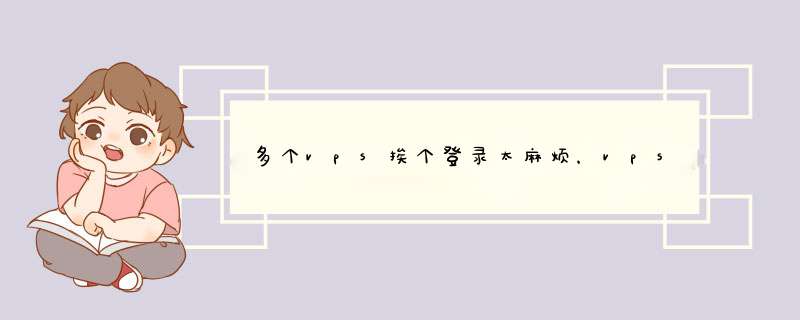 多个vps挨个登录太麻烦，vps断线了还要手动连接，vps是在线还是离线？这些问题怎么解决？,第1张