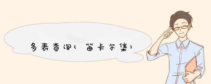 多表查询(笛卡尔集),第1张