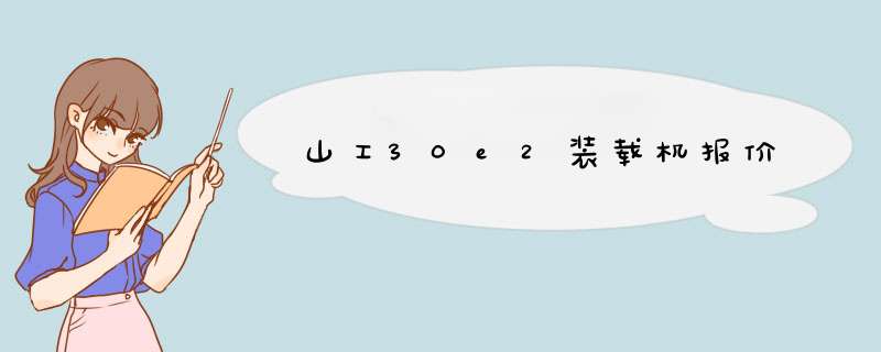 山工30e2装载机报价,第1张