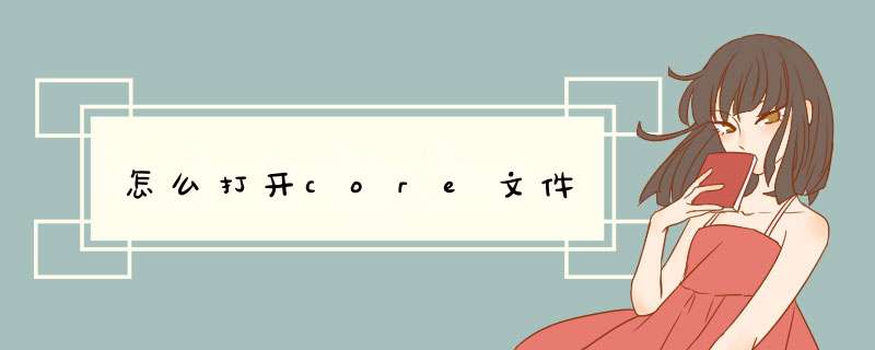 怎么打开core文件,第1张