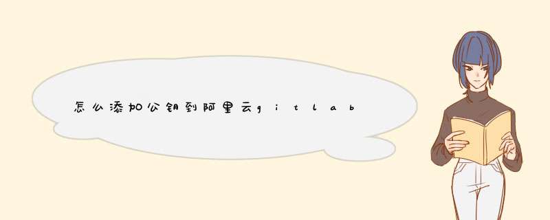 怎么添加公钥到阿里云gitlab,第1张