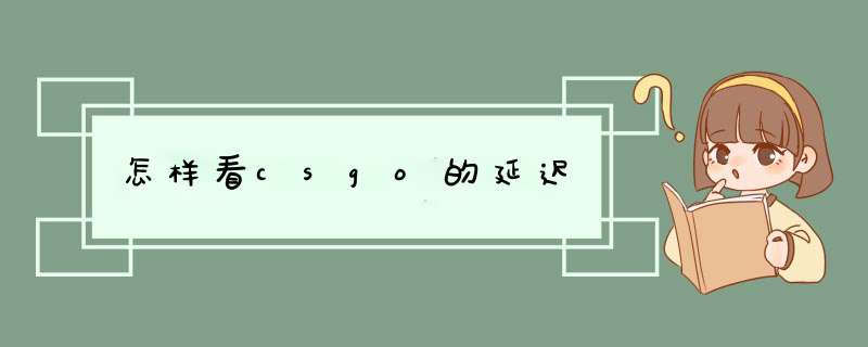 怎样看csgo的延迟,第1张