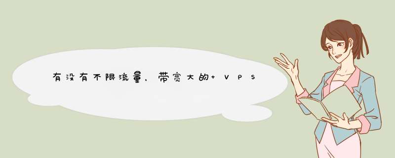 有没有不限流量，带宽大的 VPS 推荐,第1张