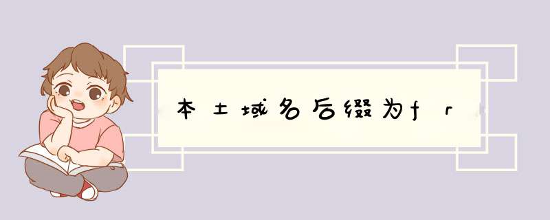 本土域名后缀为fr,第1张