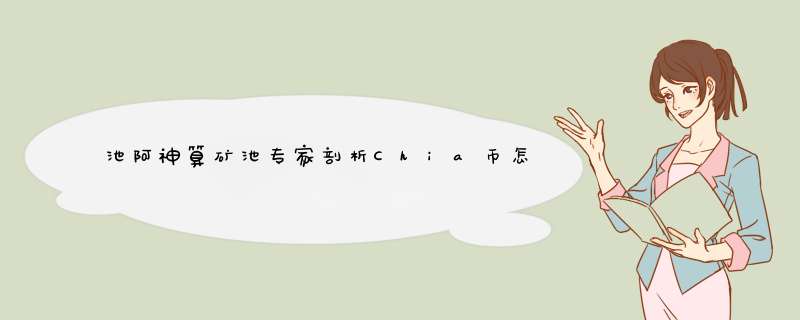 池阿神算矿池专家剖析Chia币怎么样？Chia币有前途吗？,第1张