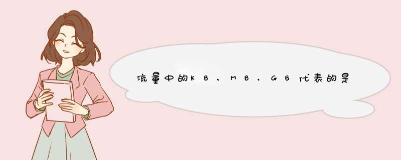 流量中的KB,MB,GB代表的是什么？,第1张