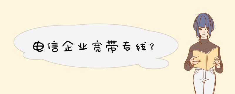 电信企业宽带专线？,第1张