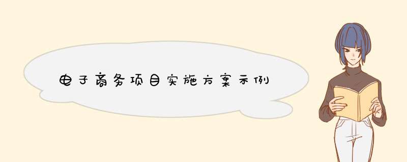 电子商务项目实施方案示例,第1张