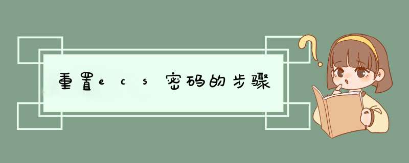 重置ecs密码的步骤,第1张