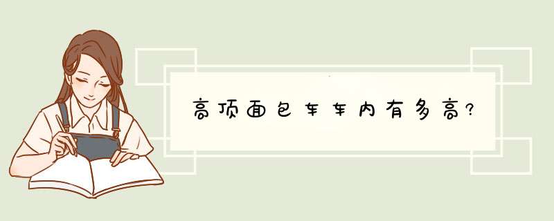 高顶面包车车内有多高?,第1张