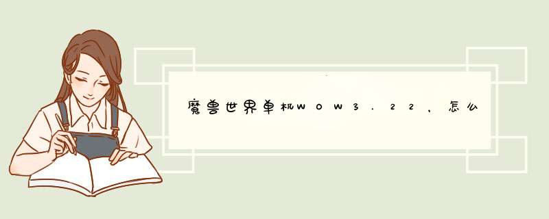 魔兽世界单机WOW3.22，怎么连局域网，我只要知道怎么修改文件就行，不要复制粘贴，要行得通的，谢谢,第1张