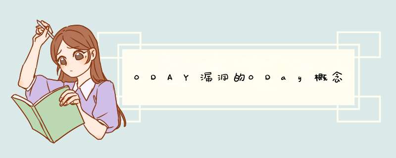 0DAY漏洞的0Day概念,第1张