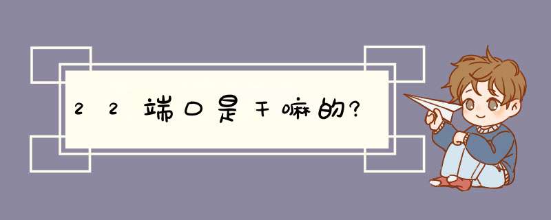 22端口是干嘛的?,第1张