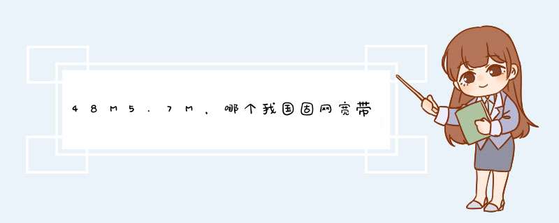 48M5.7M，哪个我国固网宽带网速更权威,第1张