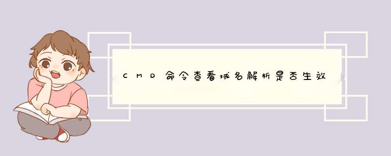 CMD命令查看域名解析是否生效,第1张