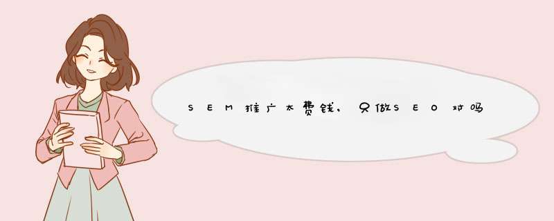 SEM推广太费钱,只做SEO对吗,第1张