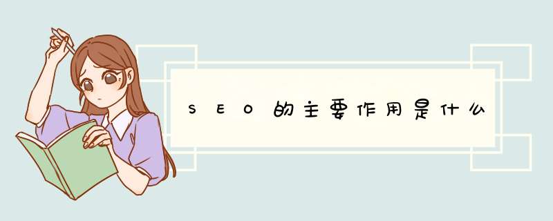 SEO的主要作用是什么,第1张