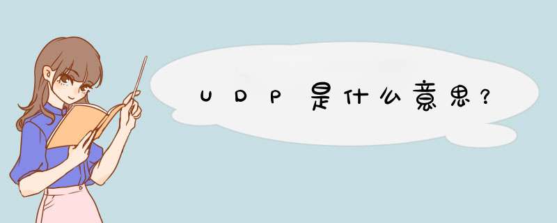 UDP是什么意思？,第1张