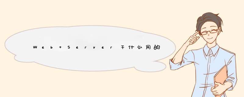 Web Server干什么用的,第1张