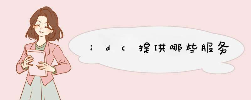 idc提供哪些服务,第1张