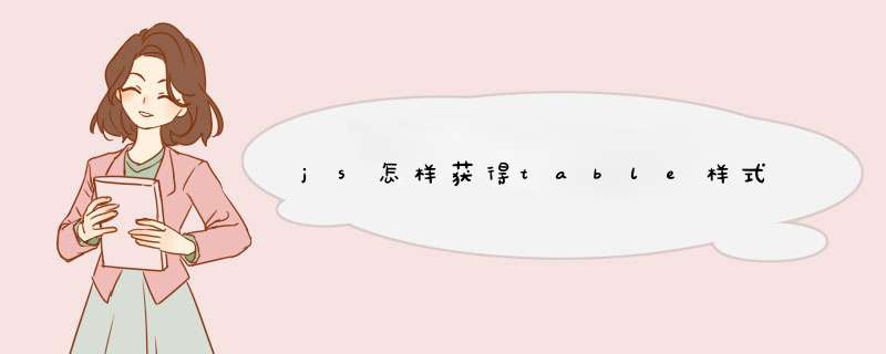 js怎样获得table样式,第1张