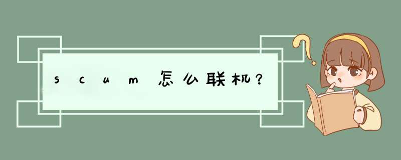 scum怎么联机？,第1张