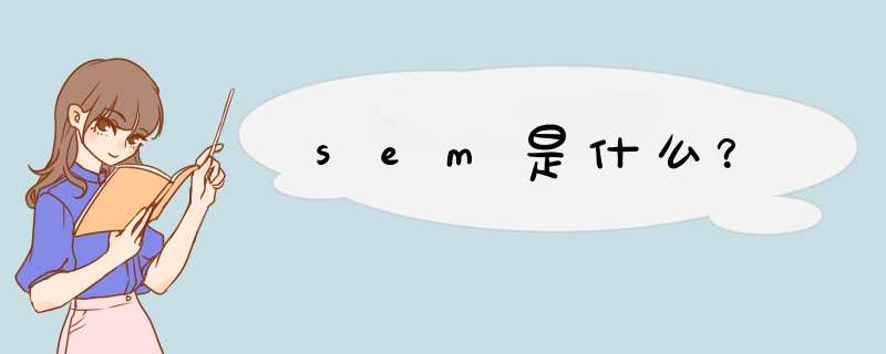 sem是什么？,第1张