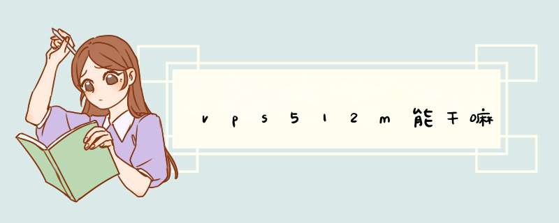 vps512m能干嘛,第1张